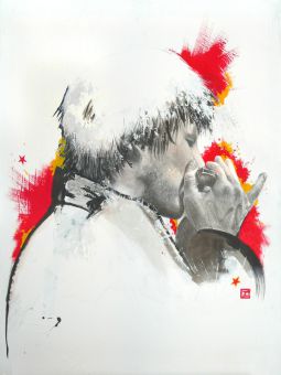 Acrylique sur toile, 60 x 80 cm<br />Date du concert : 30/03/2012.<br />Dédicacé par Charles Pasi.