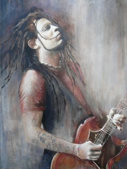 Acrylique sur toile, 60 x 80 cm<br />Date du concert : 25/11/2011.<br />Dédicacé par Eric Mc Fadden.