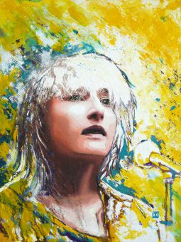 Acrylique sur toile, 60 x 80 cm<br />Date du concert : 27/01/2012.<br />Dédicacé par Ornette.
